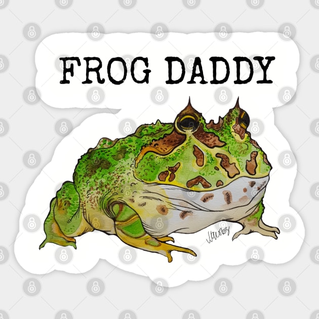 Frog Daddy Sticker by JJacobs